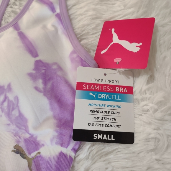 PUMA Seamless Sports Bra Size Small New - Picture 3 of 3